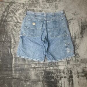 Vintage Lee‎ dungaree men's blue jorts baggy carpenter skater